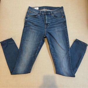 Gap Mid Rise True Skinny Jeans size 10T tall